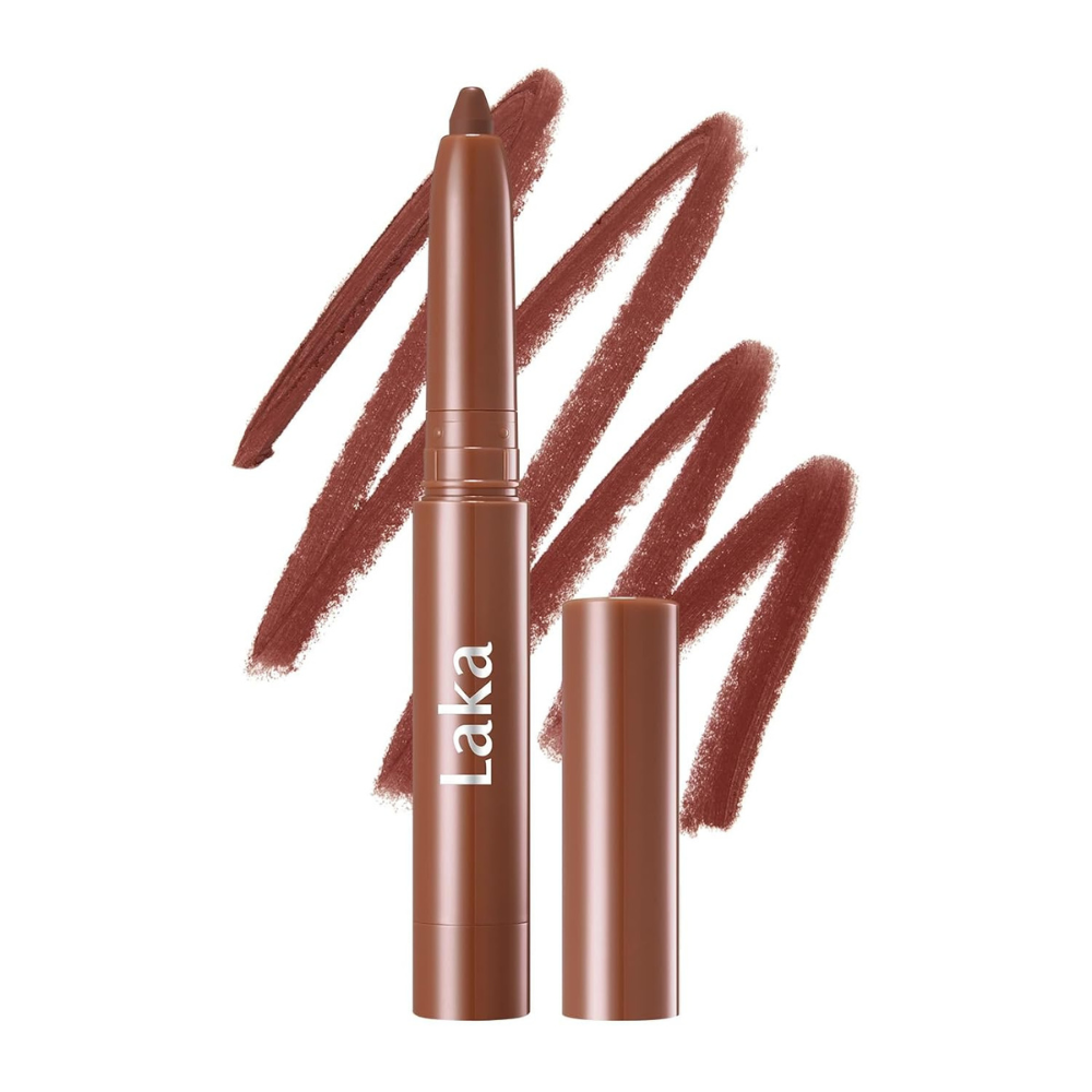 Laka Lip Liner Nude Lip Liner Rich Cream Glide Semi Matte Finish 01 Bare Memory K-Beauty