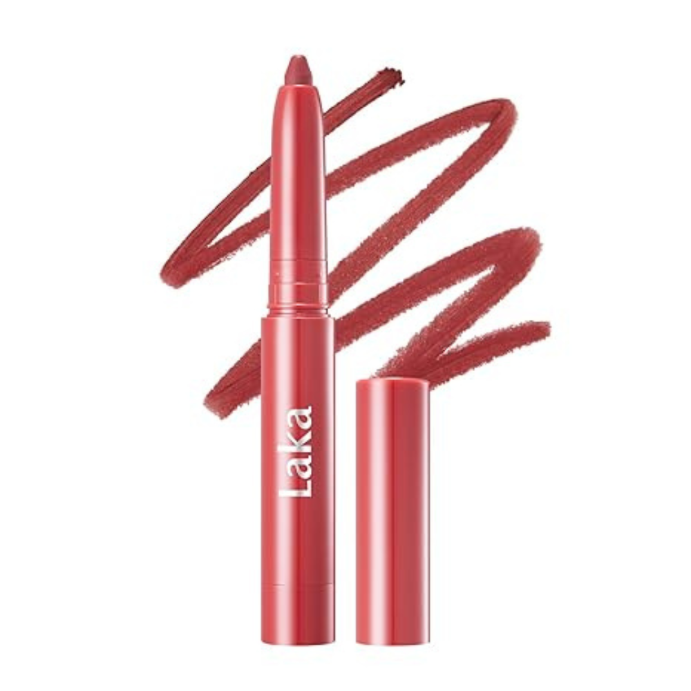 Laka Lip Liner Nude Lip Liner Rich Cream Glide Semi Matte Finish 01 Bare Memory K-Beauty