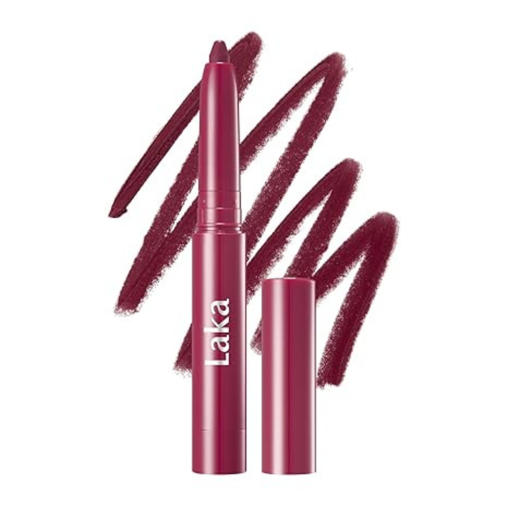 Laka Lip Liner Nude Lip Liner Rich Cream Glide Semi Matte Finish 01 Bare Memory K-Beauty